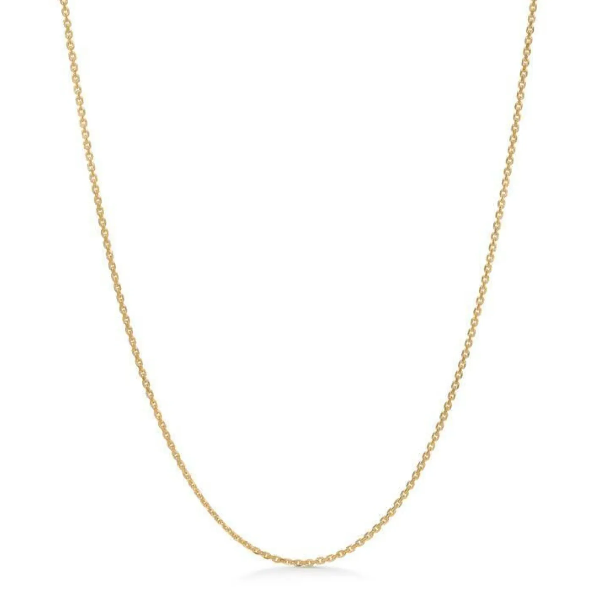 Anker Facet Forgyldt Halskæde 45 cm - 9220110