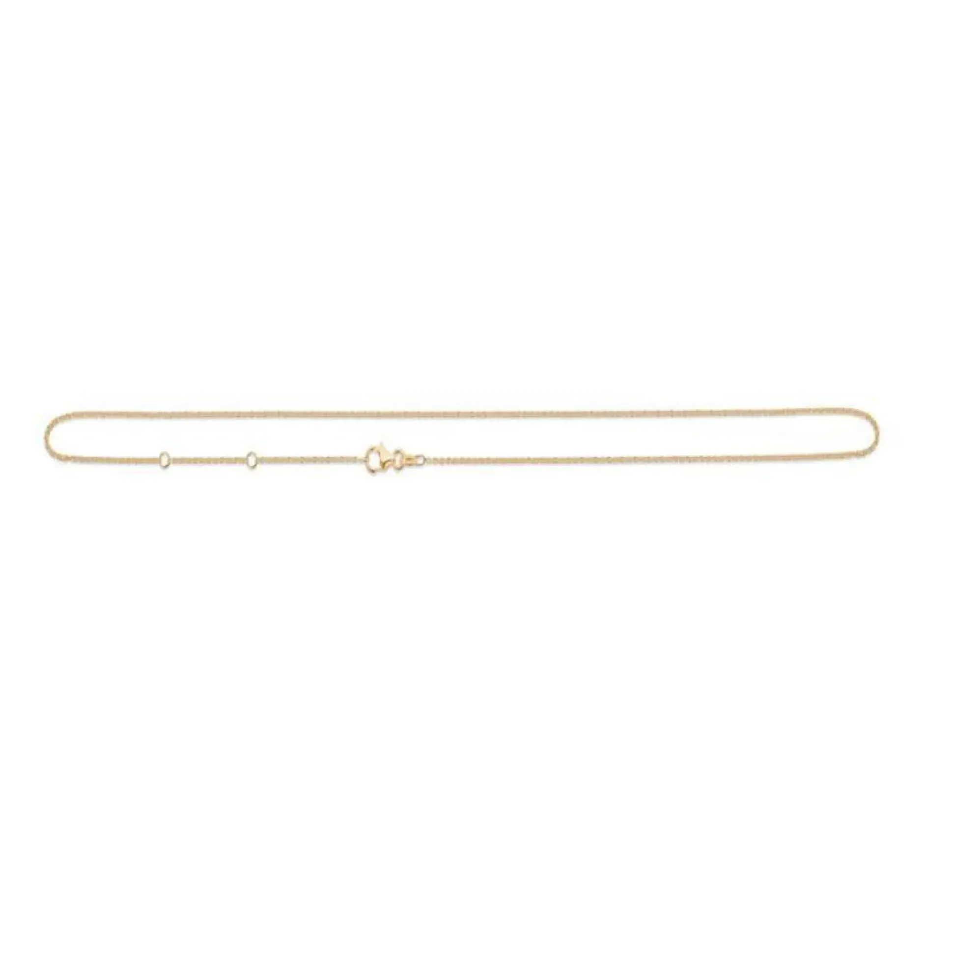 Anker Facet Forgyldt Halskæde 45 cm - 9220110