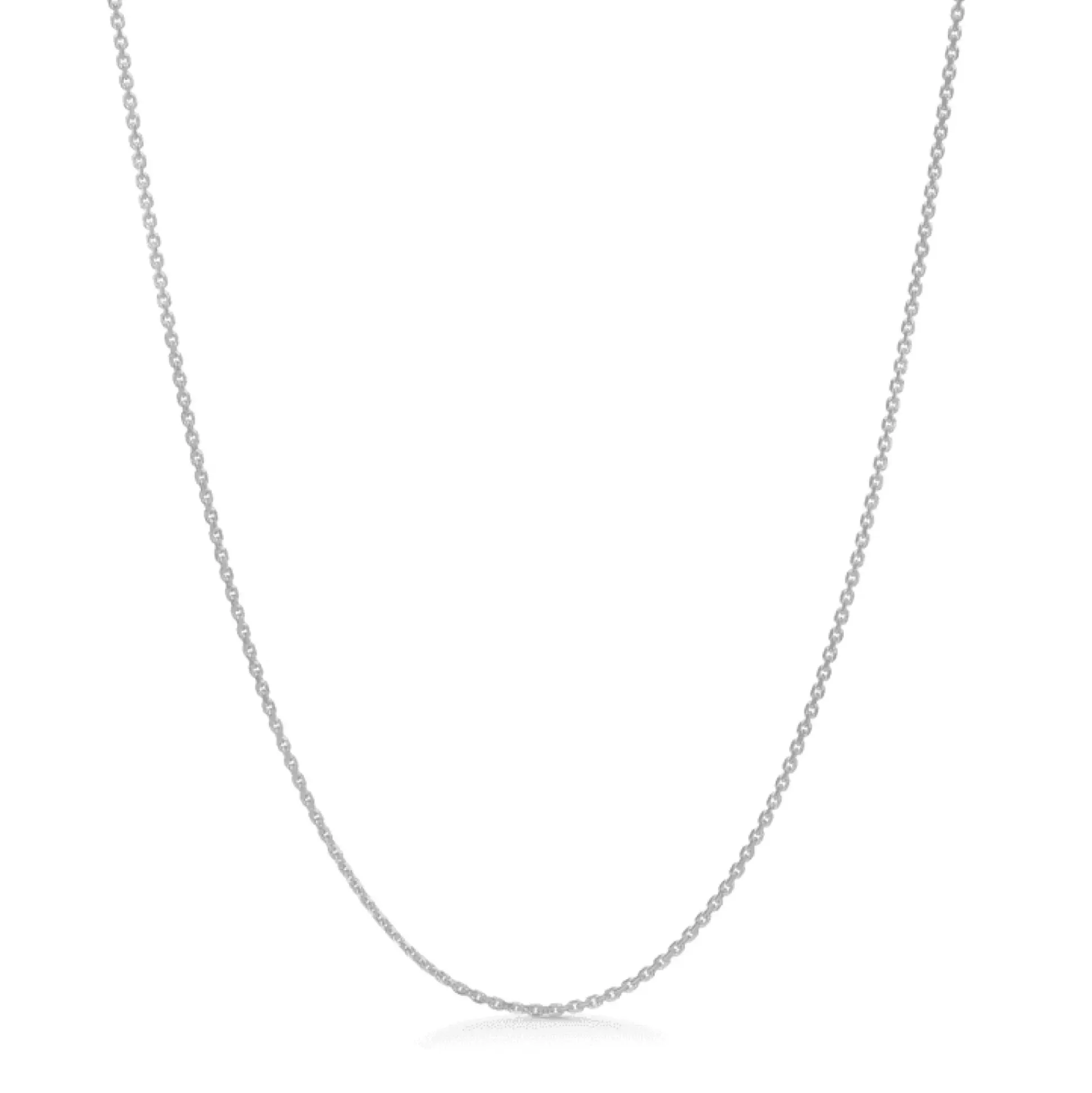 Anker Facet Sølv Halskæde 80 cm - 9120112