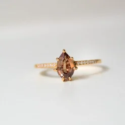 Anpé Atelier Customized Ring Med Brun Safir