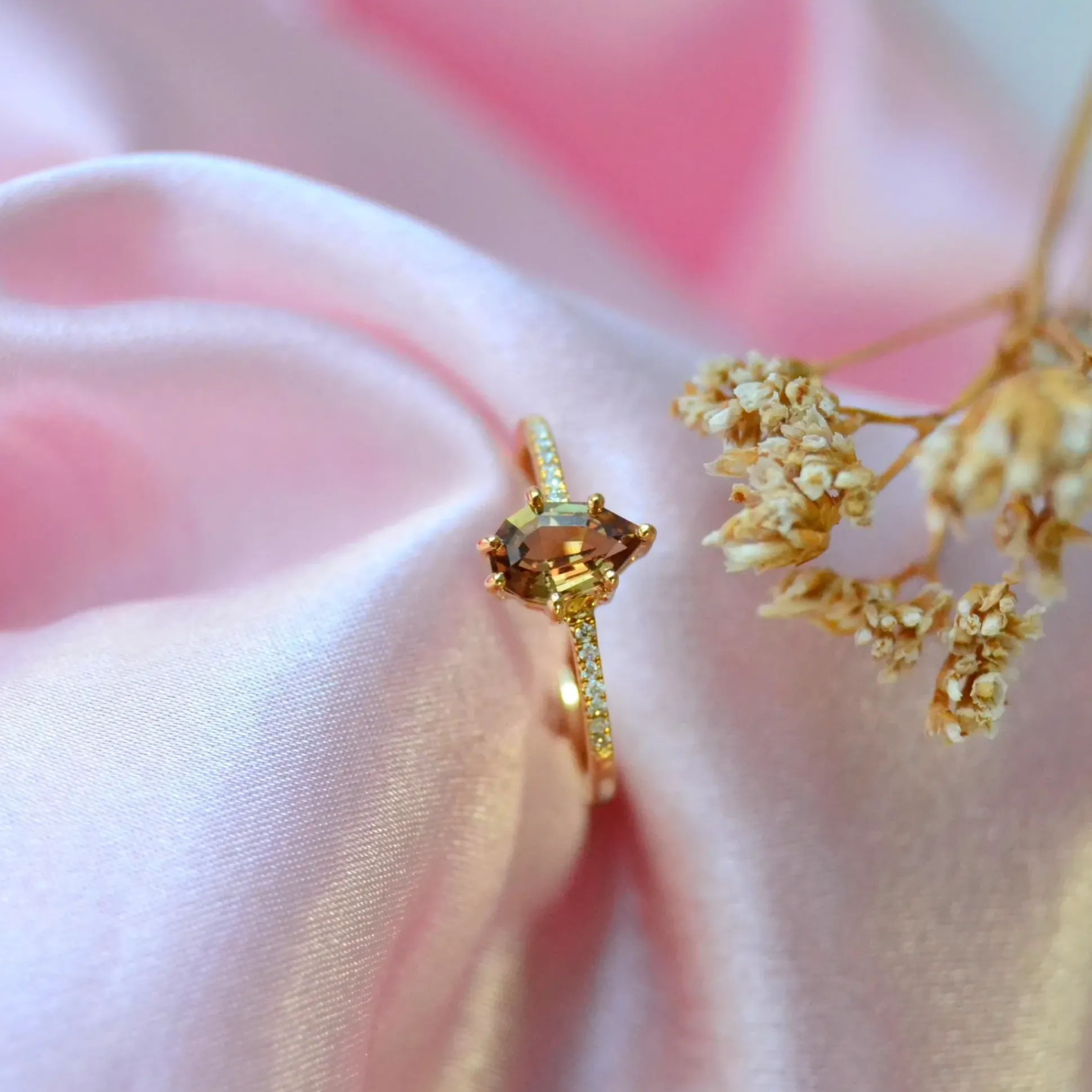 Anpé Atelier Customized Ring Med Brun Safir