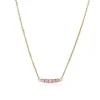 Anpé Atelier Lene Baby Pink Safirer Halskæde
