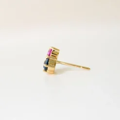 Anpé Atelier Varnaya 18kt Guld Ørestik m. Safirer
