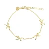 Aqua Dulce Curve Bow Armbånd Forgyldt - 5960