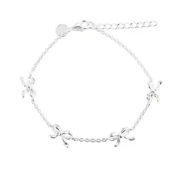 Aqua Dulce Curve Bow Armbånd Sølv - 5959