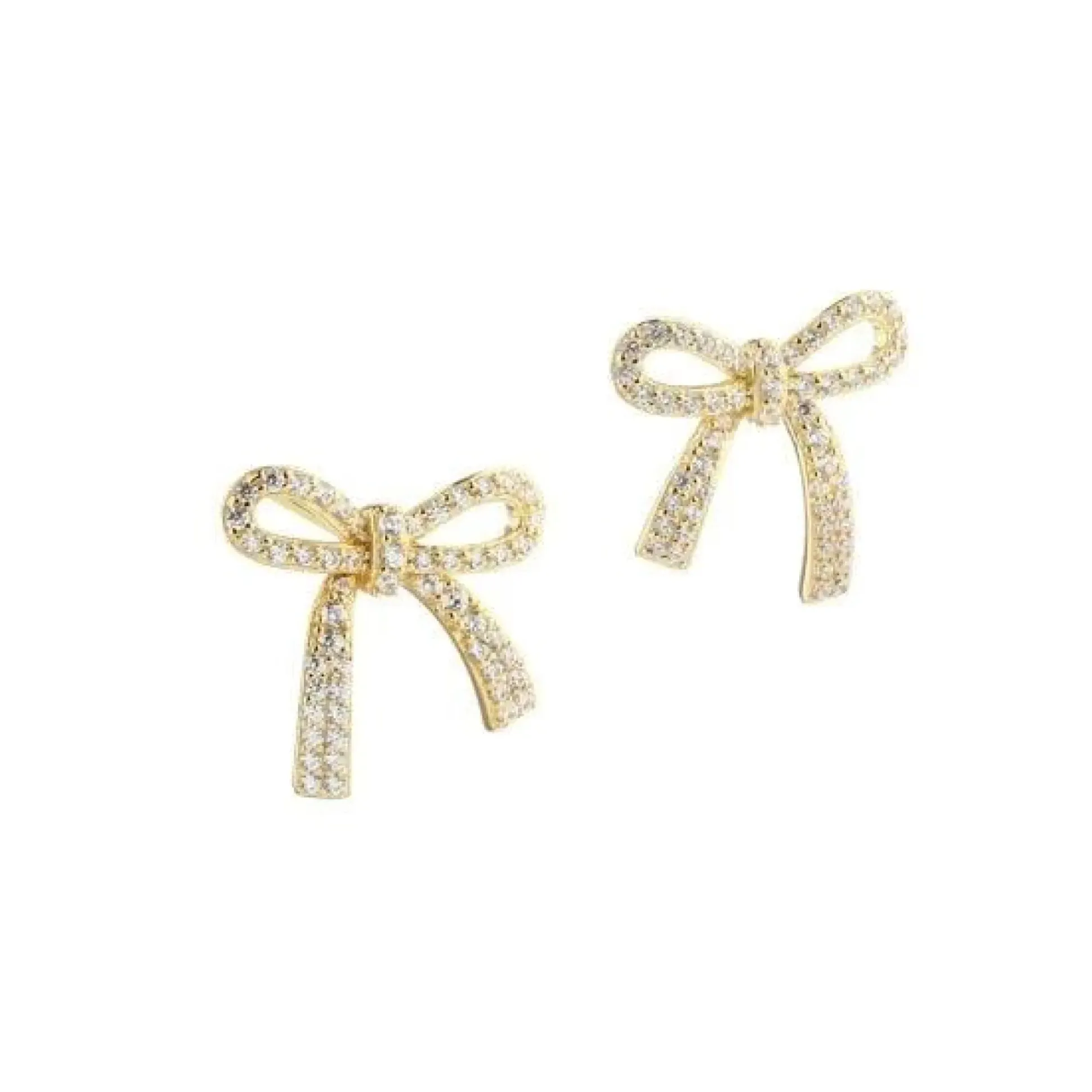 Aqua Dulce Elegant Bow Ørestikker Forgyldt