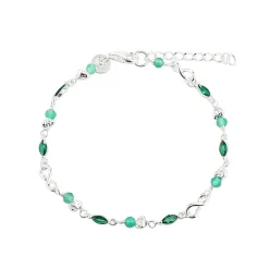 Aqua Dulce Green Garden Armbånd Sølv