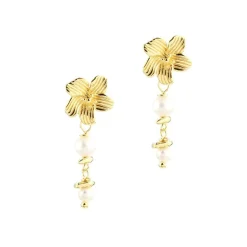 Aqua Dulce Jasmin Pearl Ørestikker Forgyldt - 5890