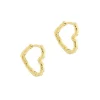 Aqua Dulce Love Me Heart Hoop Forgyldt - 5934