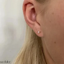 Aqua Dulce Mini Kaya Rosa Ørestikker sølvforgyldt - 5175