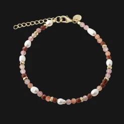 Aqua Dulce Peachy Armbånd i Forgyldt Sølv