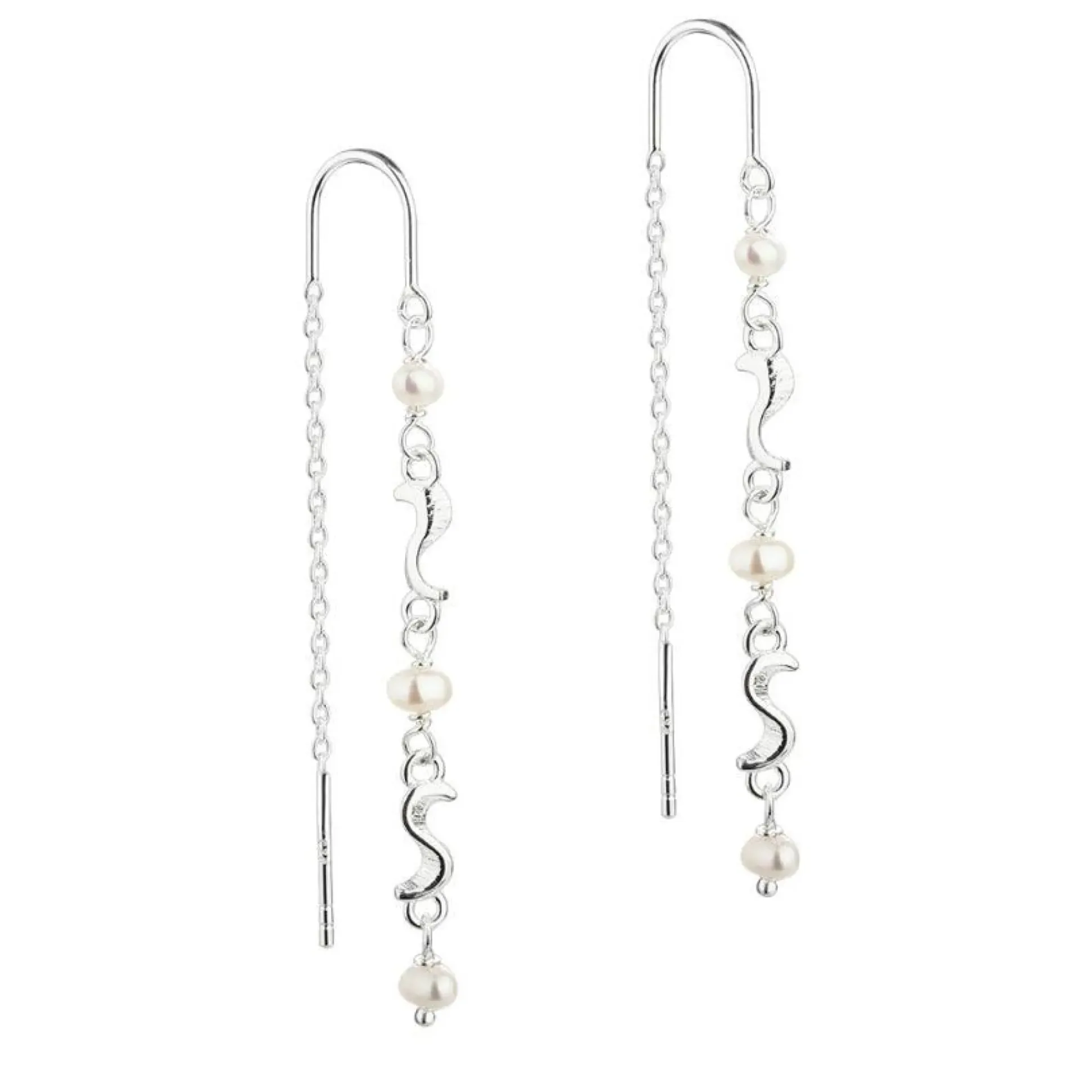 Aqua Dulce Rhumba Thread Earring sølv - 5176