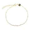 Aqua Dulce Rice Dot Single Armbånd I Forgyldt Sølv - 5370