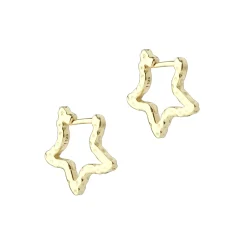 Aqua Dulce Stelle Hoops i Forgyldt Sølv 窶Øreringe