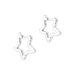 Aqua Dulce Stelle Hoops i Sølv 窶Øreringe