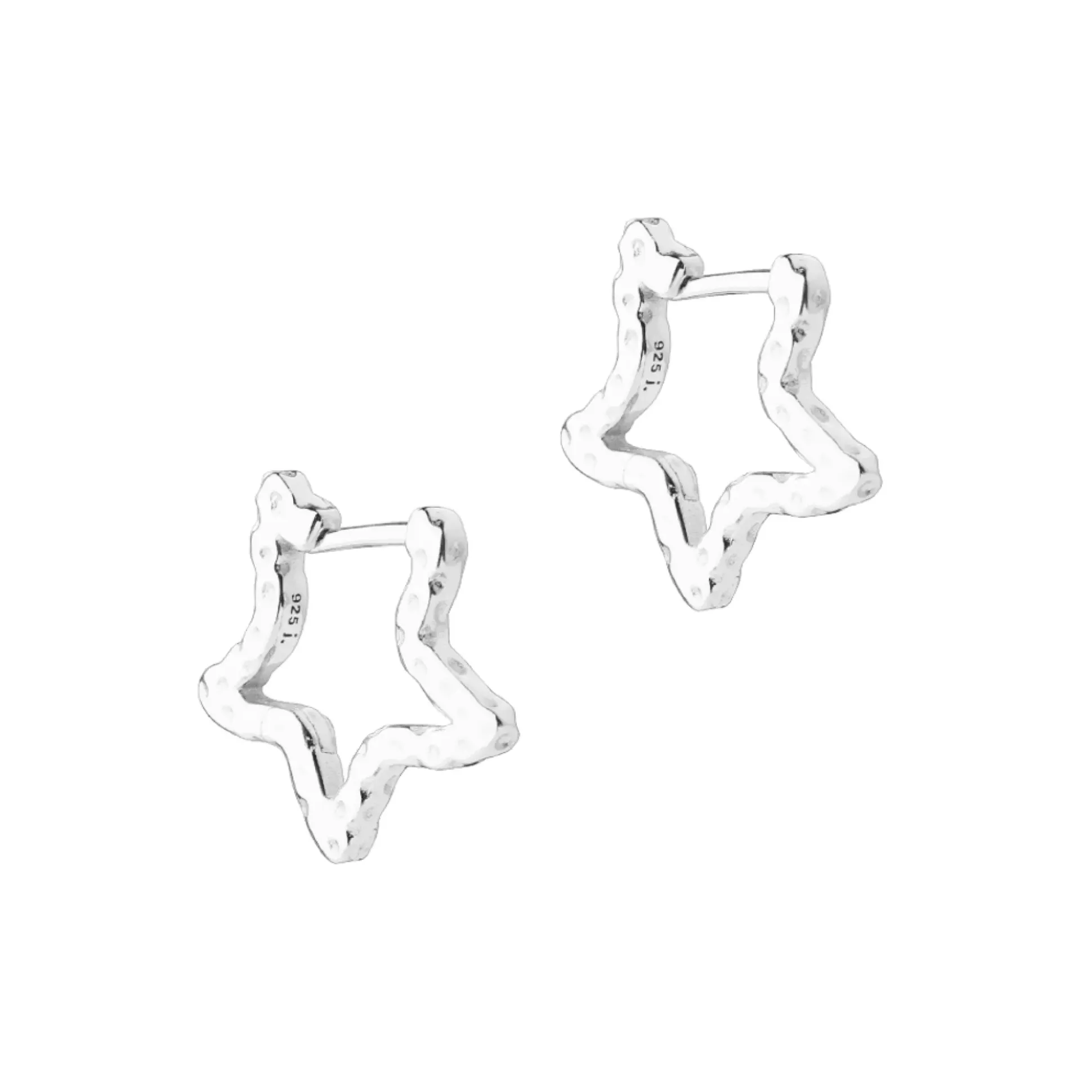 Aqua Dulce Stelle Hoops i Sølv 窶Øreringe