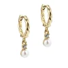 Aqua Dulce Twisted Sky Hoop Forgyldt