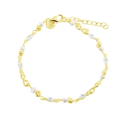 Aqua Dulce White Garden Armbånd Forgyldt