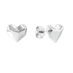Calvin Klein Faceted Heart Earrings Stål - 35000041