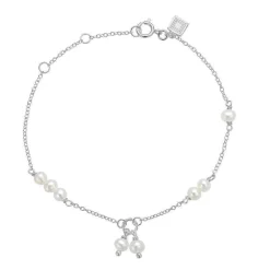 Carré Armbånd Med Perle - SB4364BI