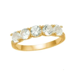 Carré Ring Med Prasiolite
