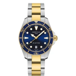 Certina DS Action Blå Urskive PVD 40mm - Quartz
