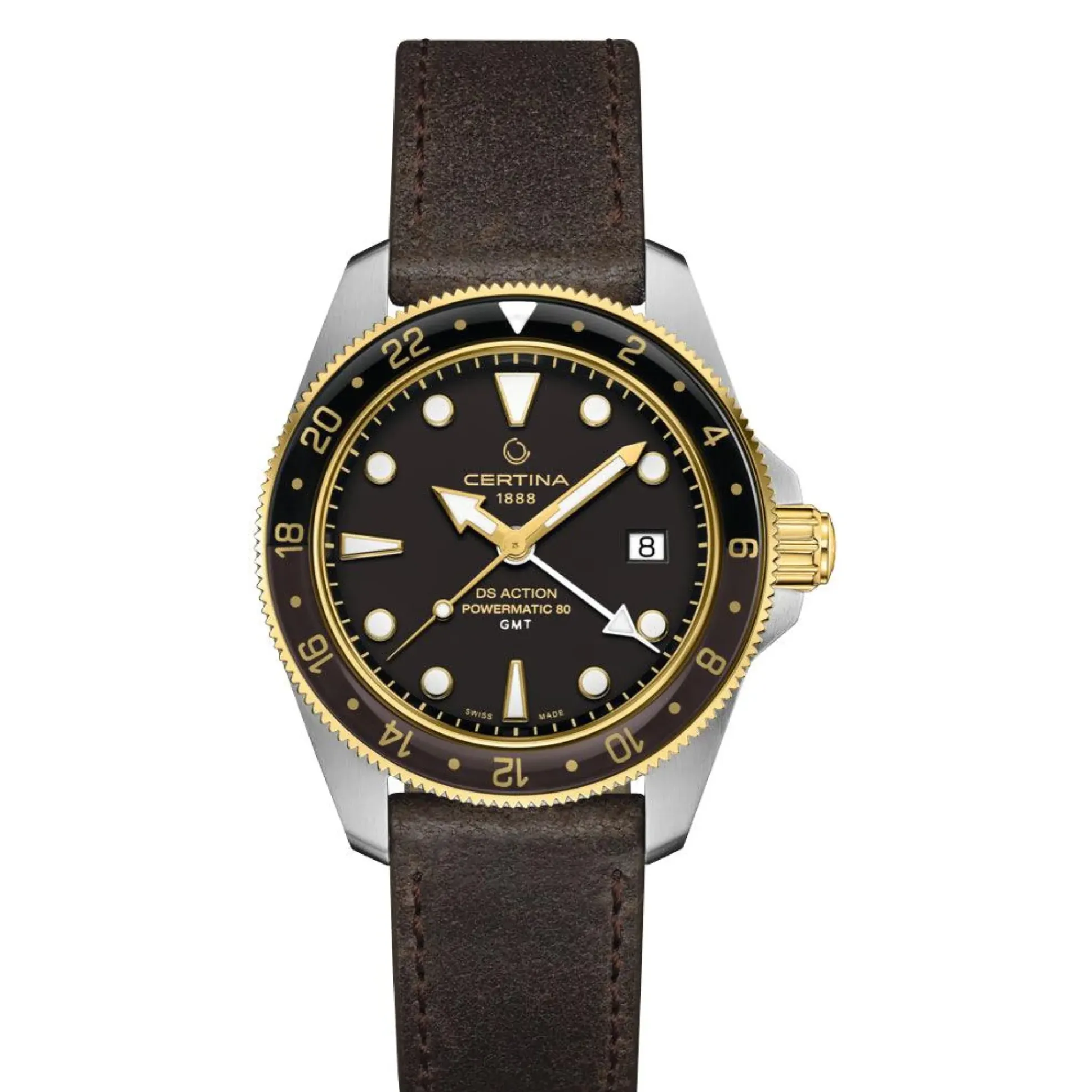 Certina DS Action GMT Powermatic 80 - Sort PVD