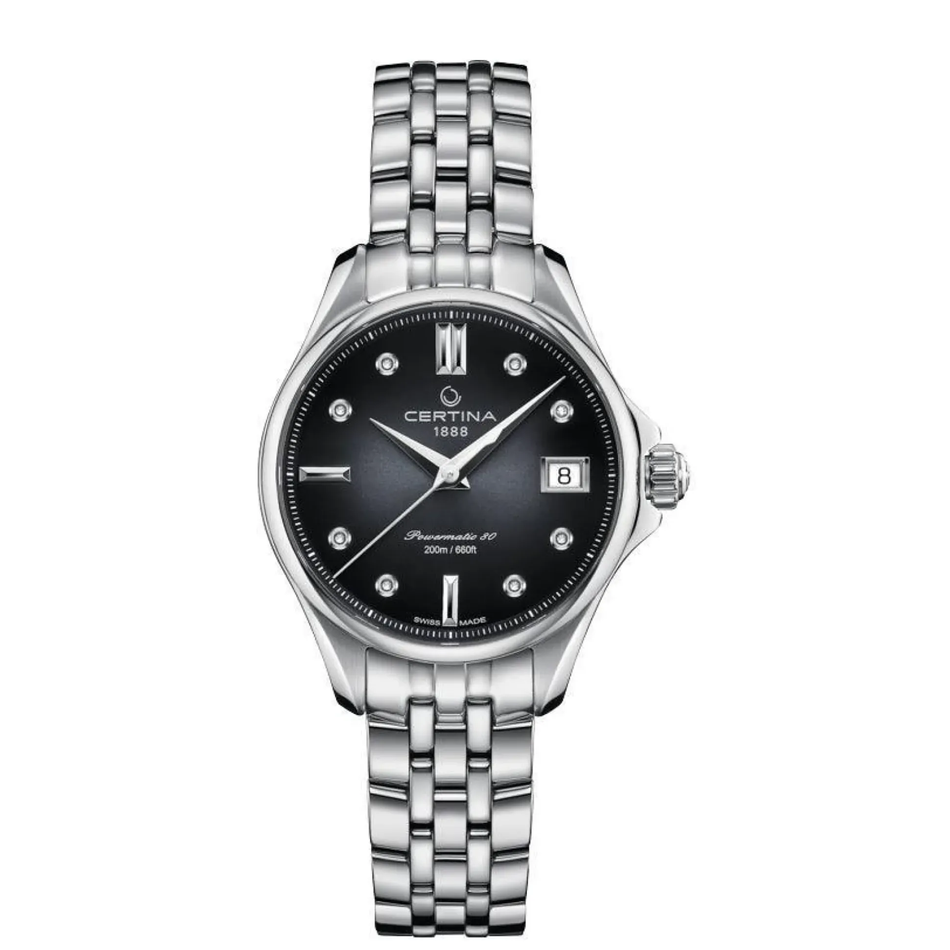 Certina DS Action Powermatic 80 Dameur - Sort Urskive