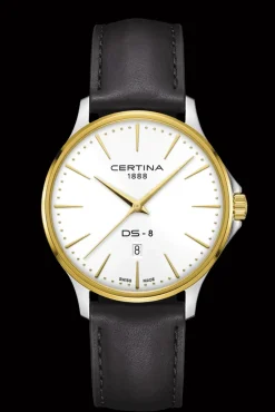 Certina DS-8 Gent 40mm m. Brun Læderrem