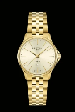 Certina DS-8 Lady 31mm m. Guld PVD