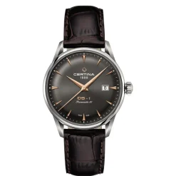 Certina DS-1 Powermatic 80 Herreur - Atracitgrå Urskive