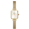 Daniel Wellington Quadro Mini Evergold Champagne Firkantet Dameur