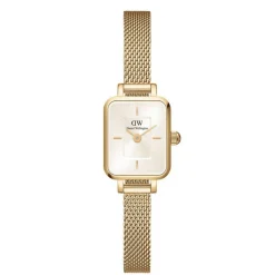 Daniel Wellington Quadro Mini Evergold Champagne Firkantet Dameur