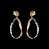 Enamel Aloma Pearl Small Øreringe I Forgyldt Sølv - E339GM