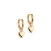 Enamel Amore Forgyldt Hoops - E376G