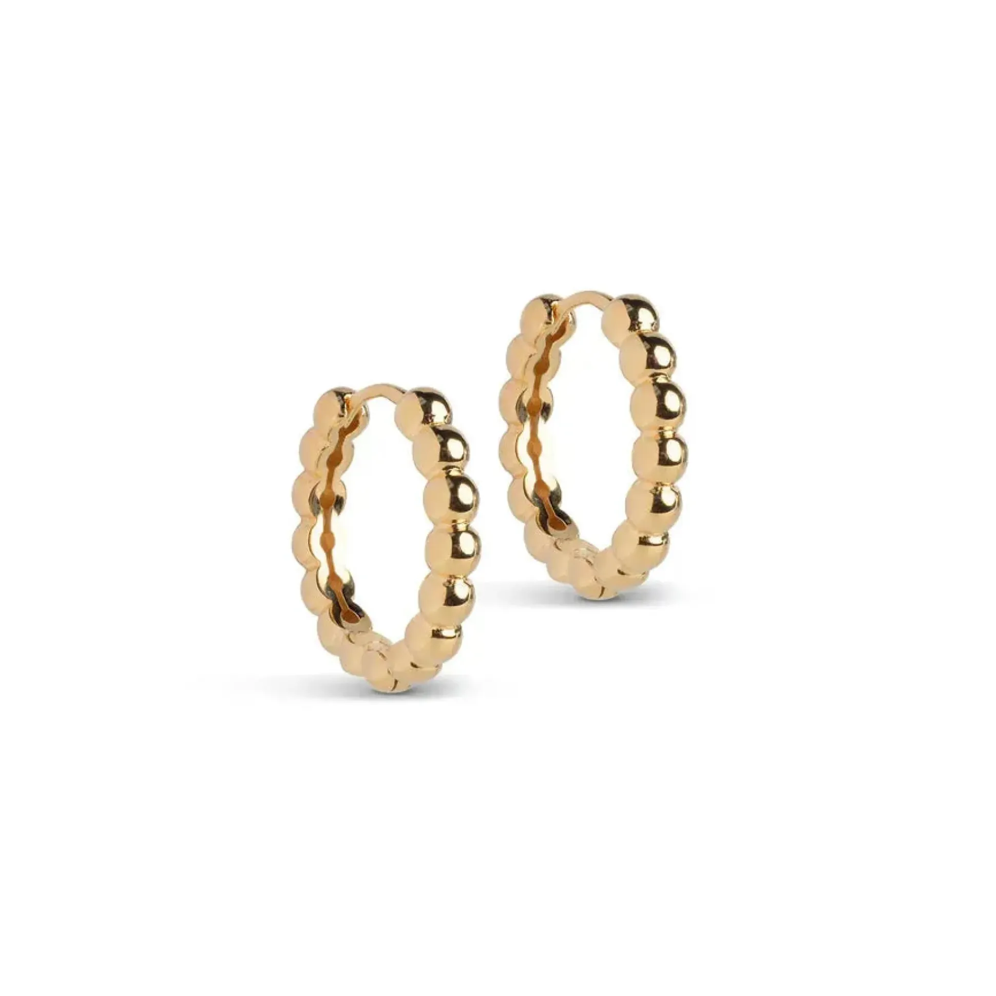Enamel Ball Large Forgyldt Hoops 20mm
