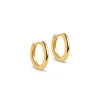 Enamel Chunky Forgyldt Hoops 10mm - E249G