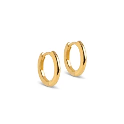 Enamel Chunky Forgyldt Hoops 10mm - E249G