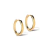 Enamel Classic Forgyldt Hoops 10mm - 168G