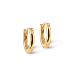 Enamel Classic Forgyldt Hoops 6mm - E175G