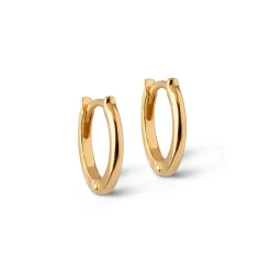 Enamel Classic Forgyldt  Hoops 8mm - E176G