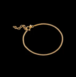 Enamel Curb Chain Armbånd Forgyldt Sølv - B123G