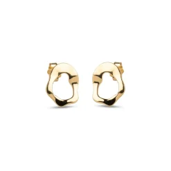 Enamel Daphne Studs - Forgyldte Ørestikker - E380G