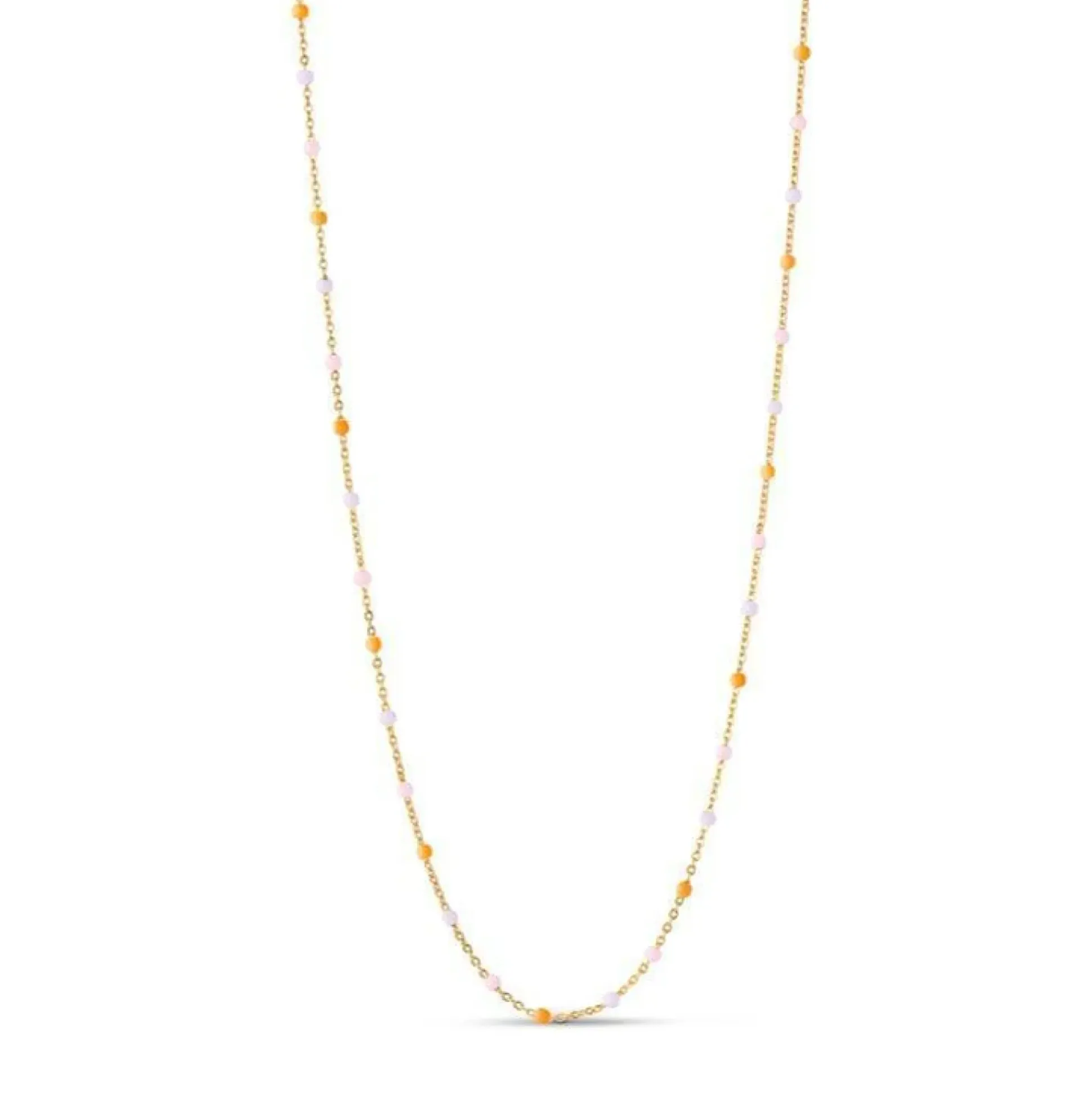 Enamel Lola Forgyldt Halskæde - N55G Heavenly