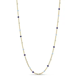 Enamel Lola Halskæde Marine - N55G-Marine