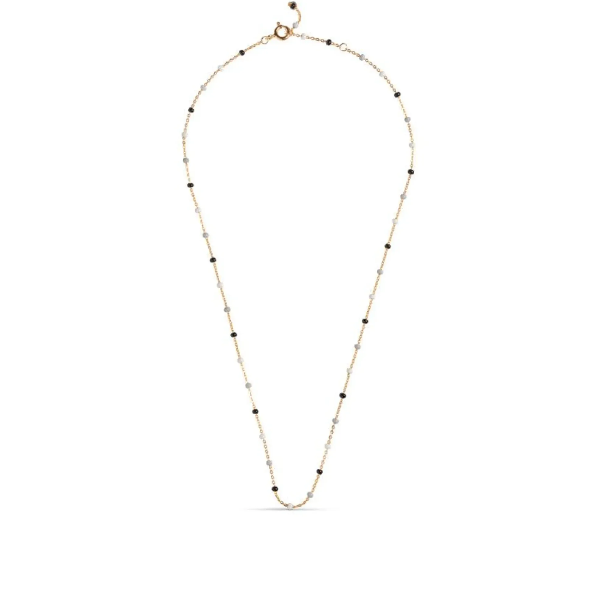 Enamel Lola Salt 'n' Pepper Necklace - N55G-SaltPepper