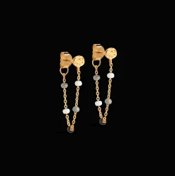 Enamel Lola Salt 'n' Pepper Earrings - E140GM-SaltPepper