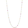 Enamel Lola Sølv Halskæde - N55S Rainbow