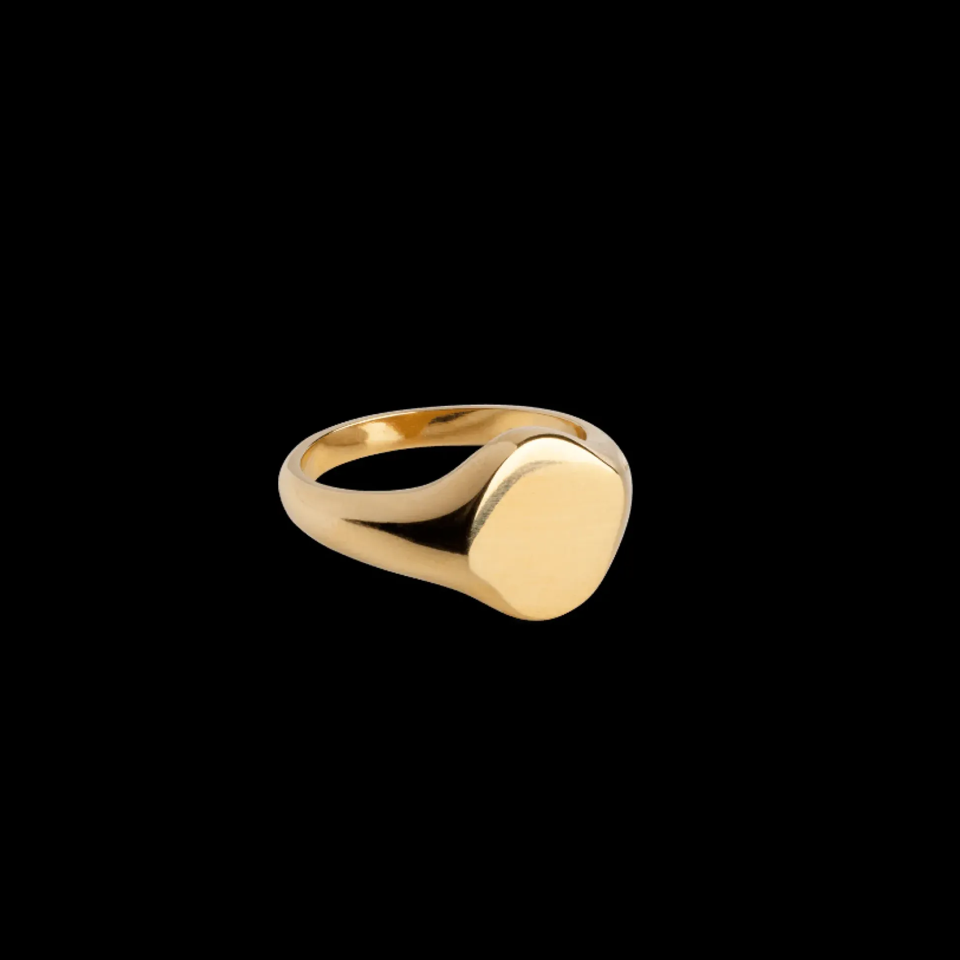 Enamel Luna Ring i forgyldt sølv - R79G