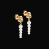Enamel Malaika Pearls Earrings I Forgyldt Sølv - E345GM